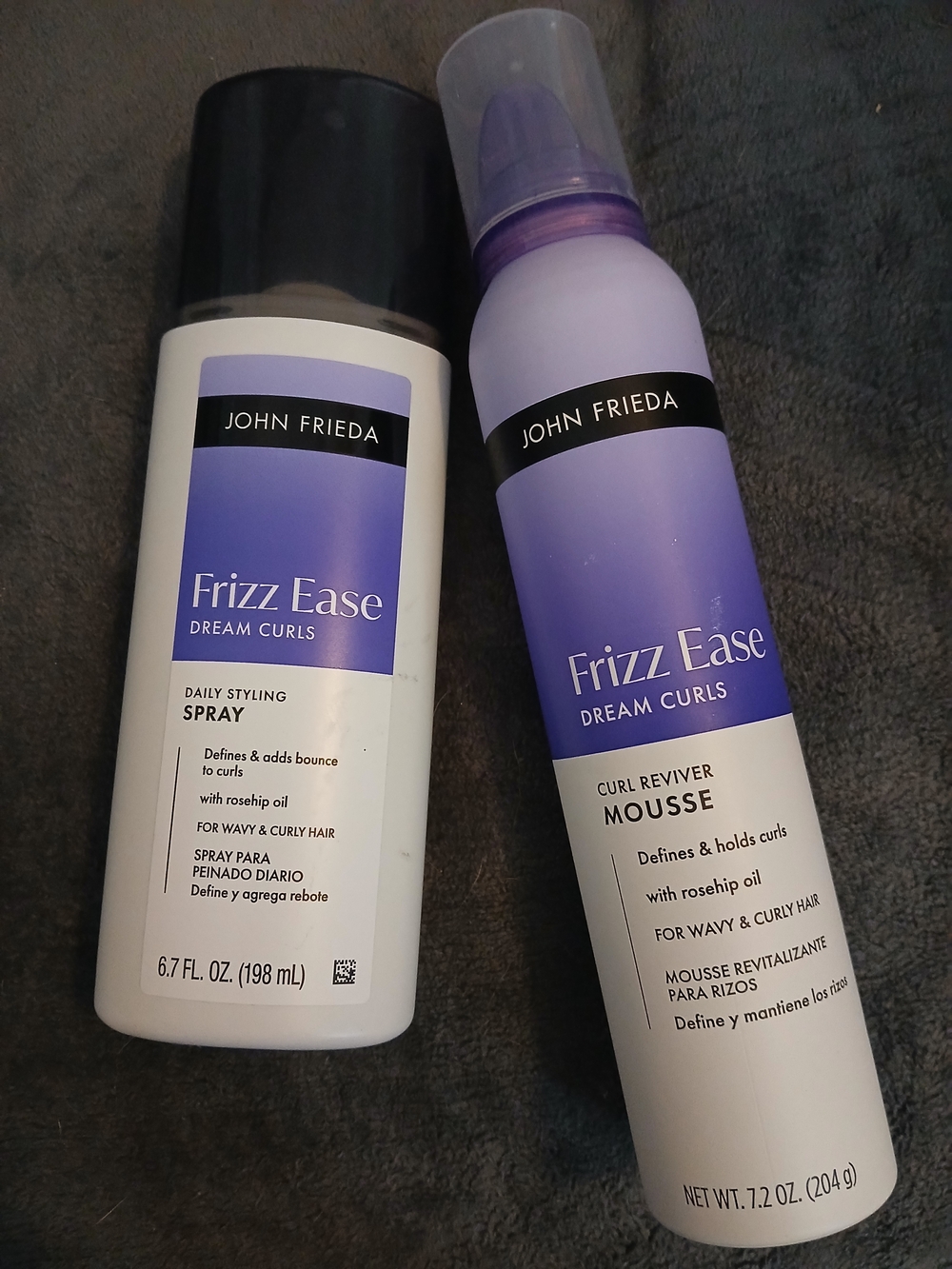 John Frieda Frizz Ease Dream Curls Spray & Mousse - Purple/White